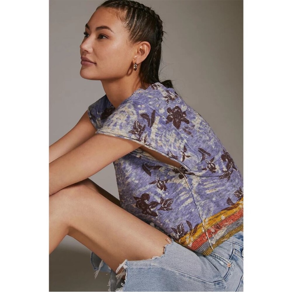 NWOT Anthropologie Pilcro Lightweight Sweater Top Small - Picture 2 of 10